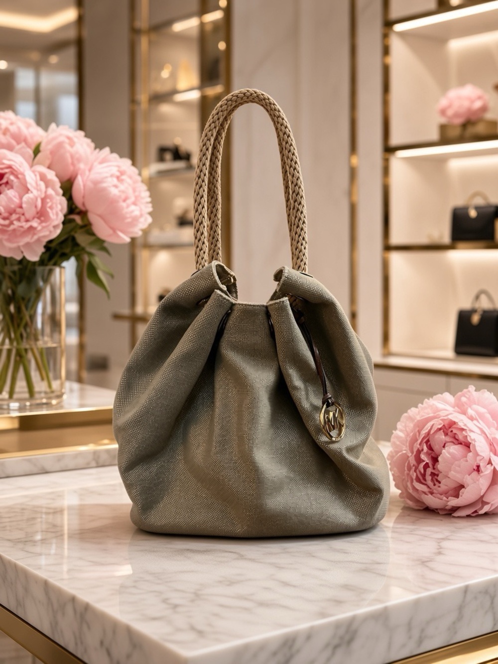 Michael Kors Marina drawstring tote